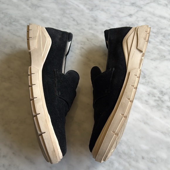 Franco Sarto Metta Black Suede Loafers - Picture 6 of 8